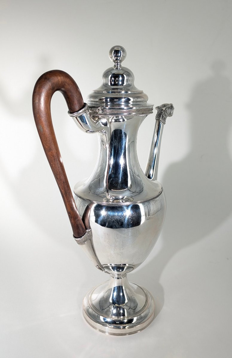 Verseuse Empire Argent massif XIX-photo-5