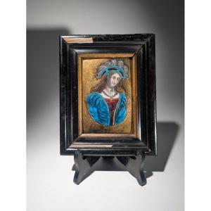 Pierre Raymon Enamel Joan Of Arc Victory