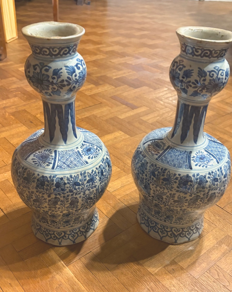 Pair Of Delf Vases-photo-3