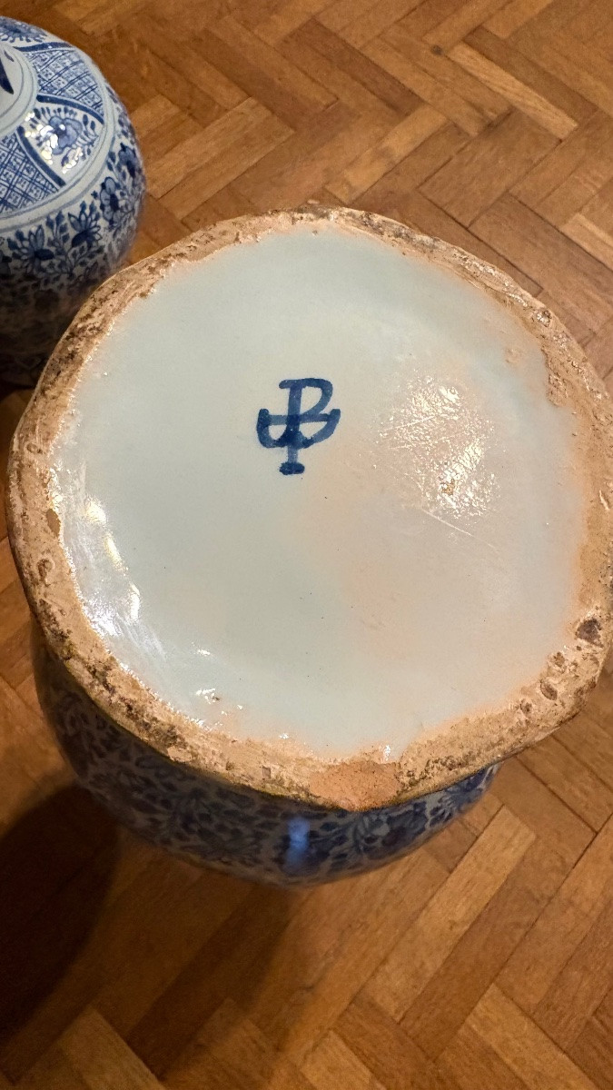 Pair Of Delf Vases-photo-3