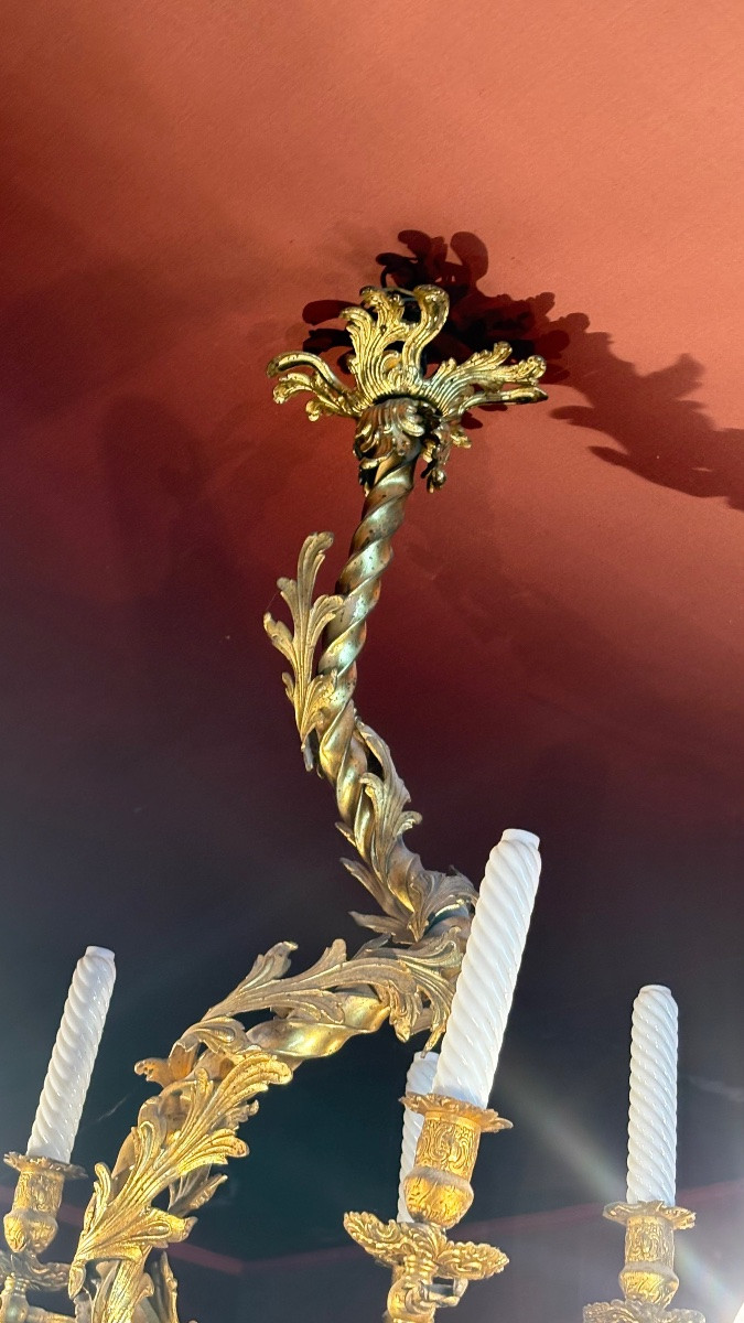 19th Century Bronze Chandelier -photo-2
