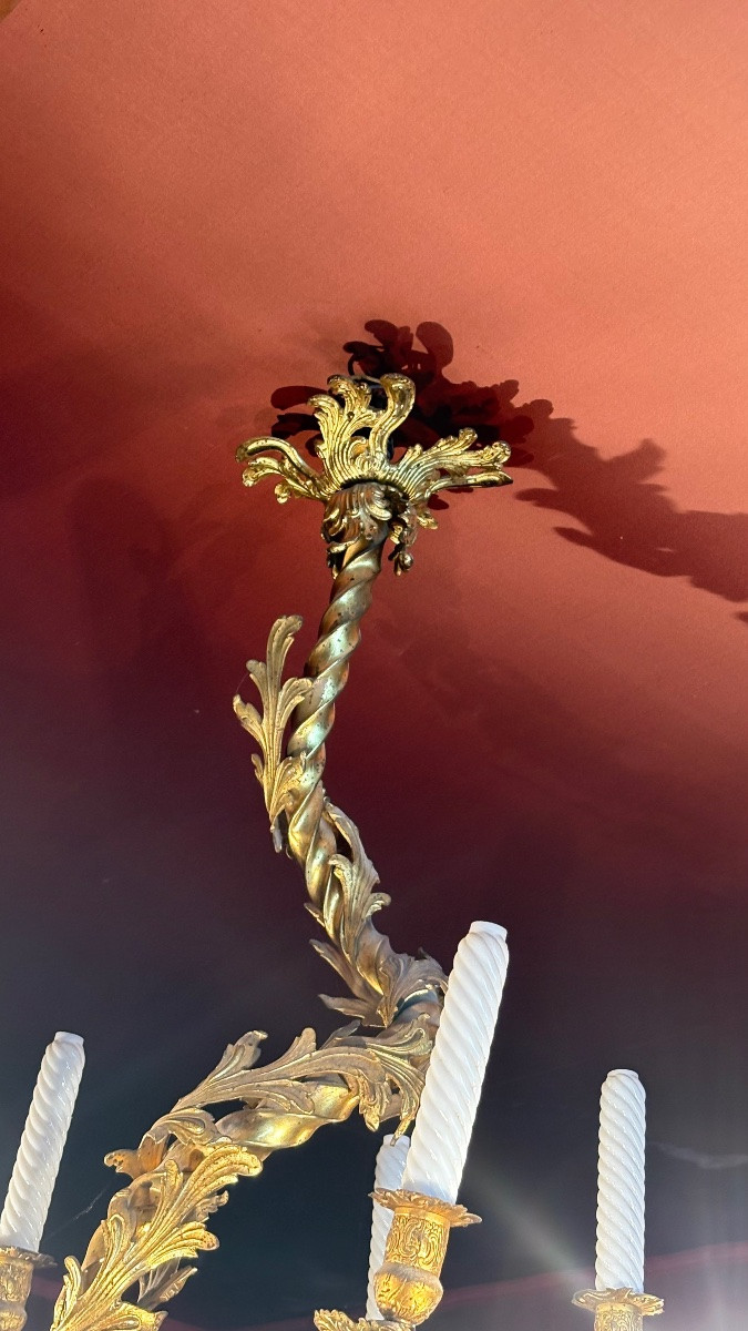 19th Century Bronze Chandelier -photo-3