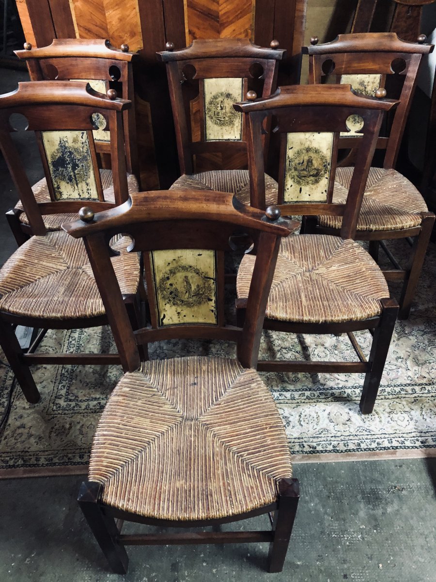 Directoire Chairs Painted Boards