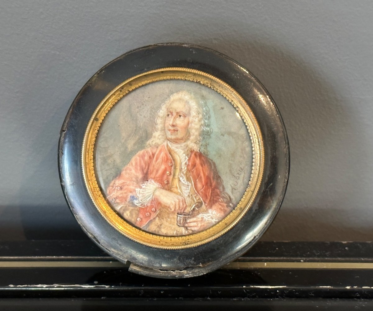 Box Box With Miniature By Jean-francois Aubry (1767 - 1851)
