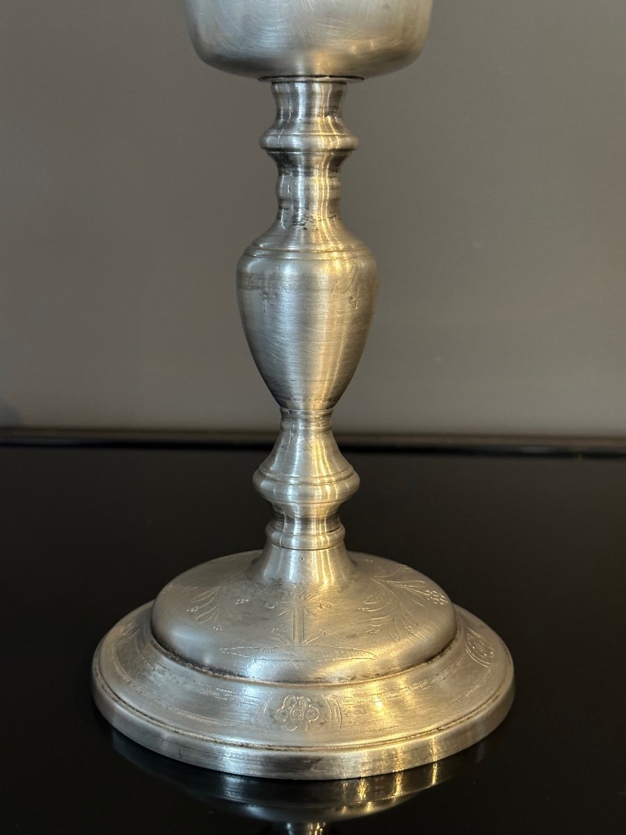 Chalice Sterling Silver And Bronze Argente Poincon Vieillard Paris (1819 - 1838)-photo-3