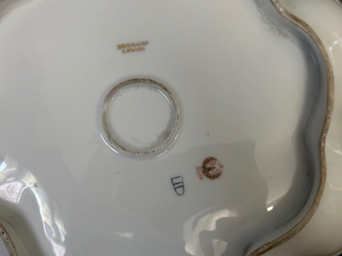 Reinhold Schlegelmilch, Plat Porcelaine Allemagne Epoque XIXeme-photo-1