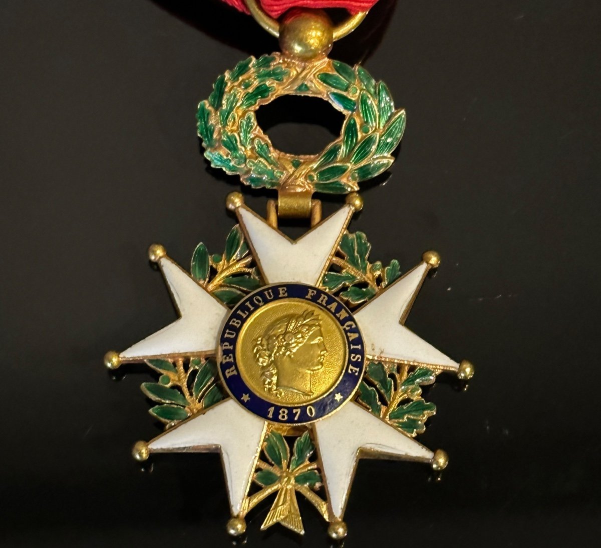 Medal Legion Of Honor IIIrd Republic 1870 Gold 18k-photo-4