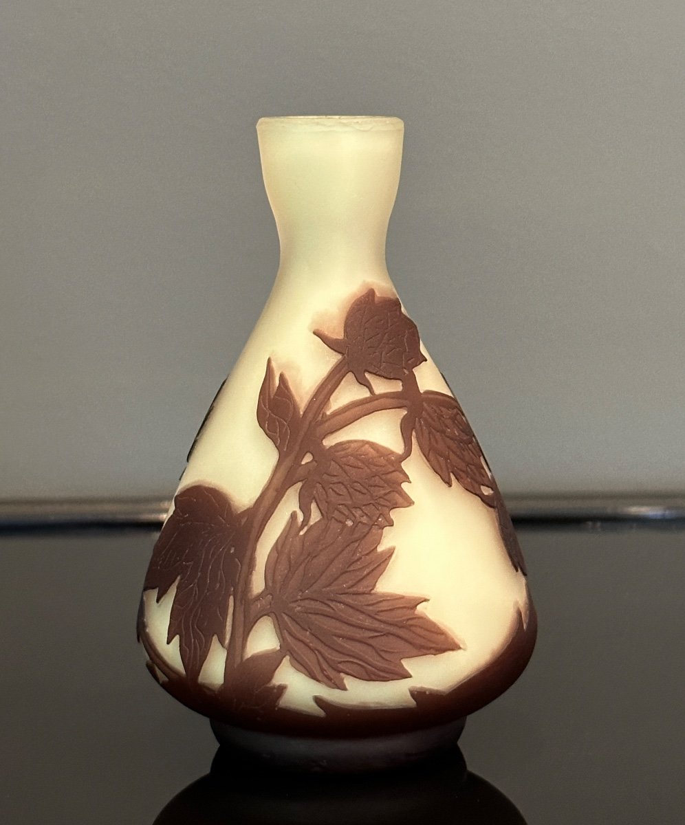 Richard, Glass Pate Vase Art Nouveau Period-photo-3