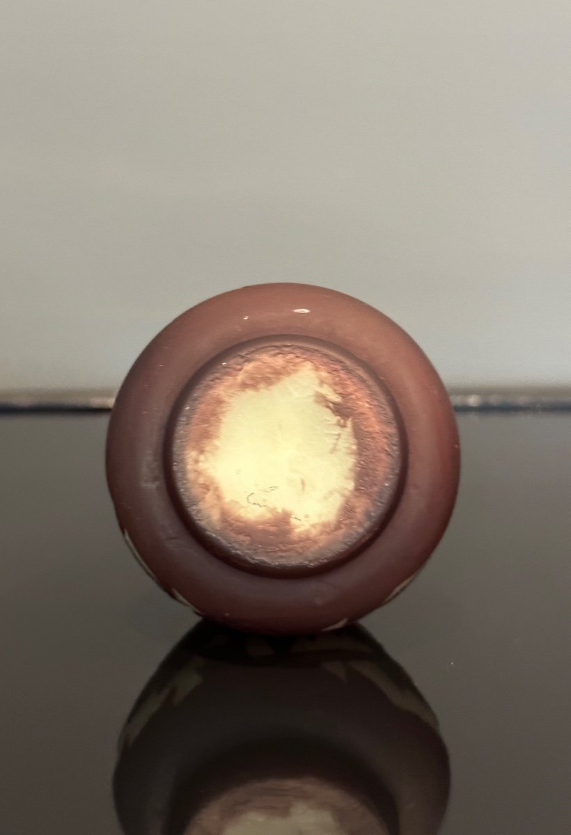 Richard, Glass Pate Vase Art Nouveau Period-photo-4