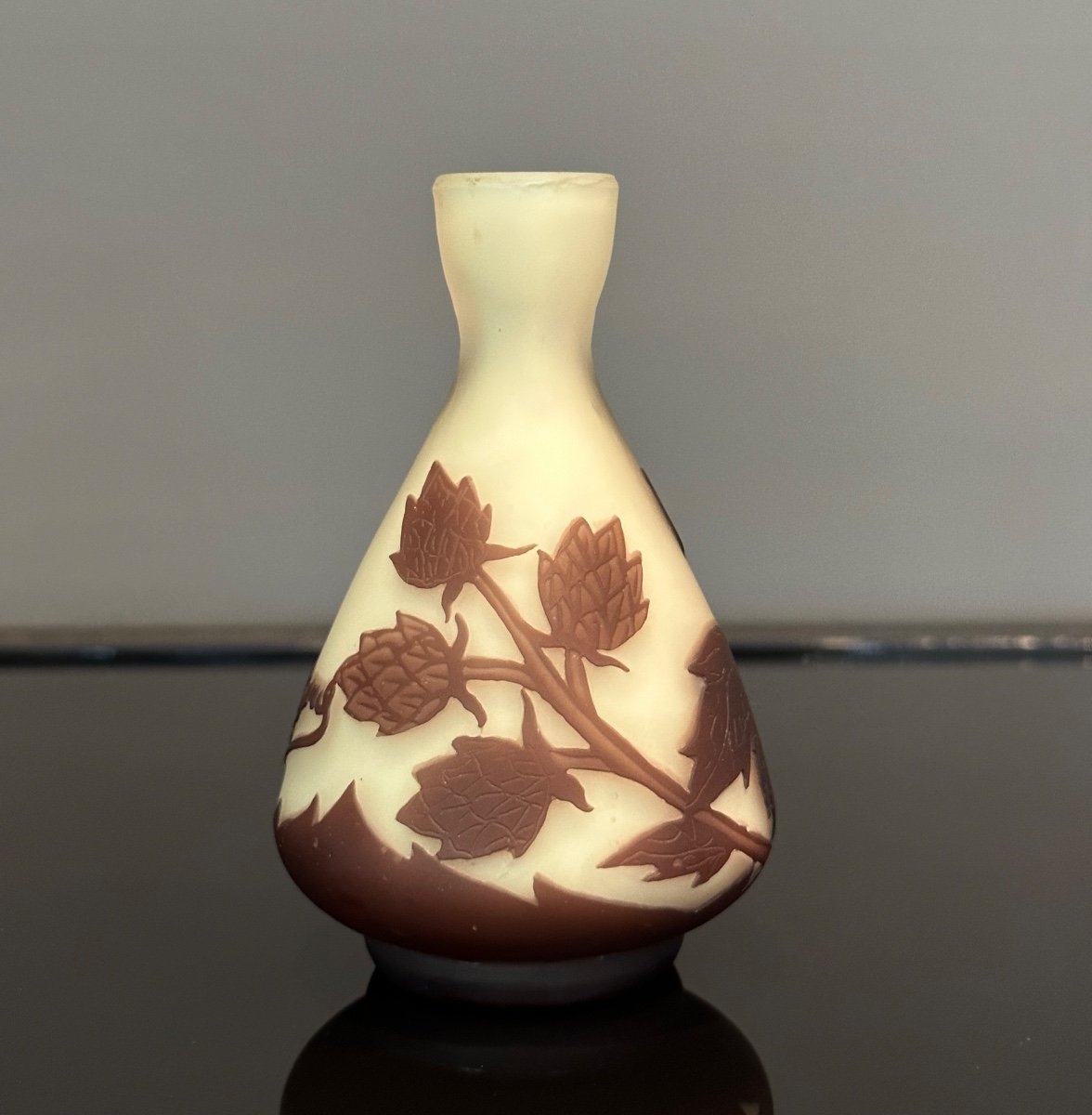 Richard, Glass Pate Vase Art Nouveau Period