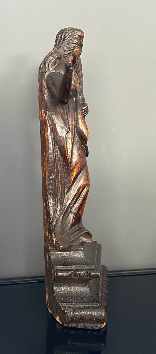Carved Wood Sculpture 18th Century-photo-3
