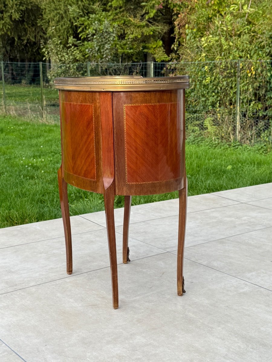 Small Marquetry Chiffonniere Table Napoleon III Period-photo-4