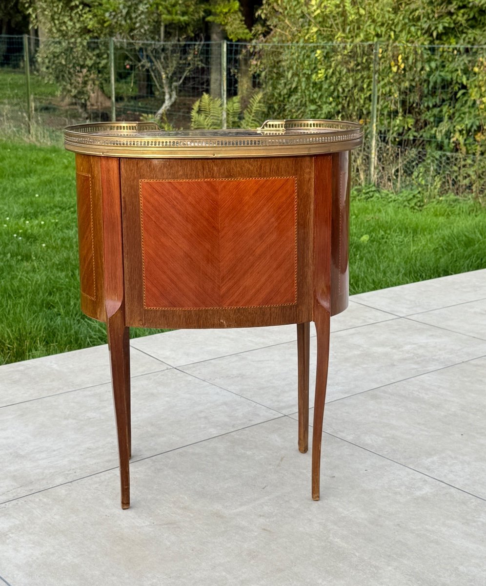 Small Marquetry Chiffonniere Table Napoleon III Period-photo-2