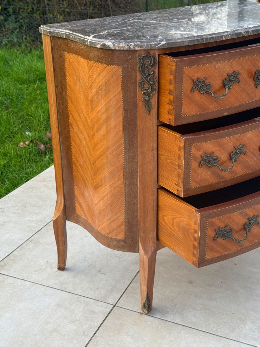 Commode En Marqueterie De Style Transition Vers 1900-photo-1