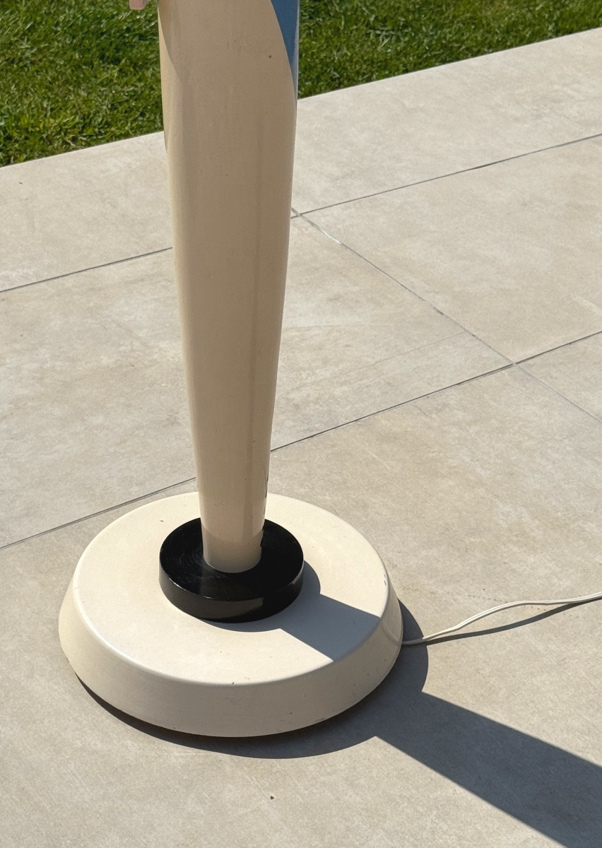 Jacques Adnet, Suzanne Bonnichon, Soldier Floor Lamp Circa 1950 - 1960-photo-3