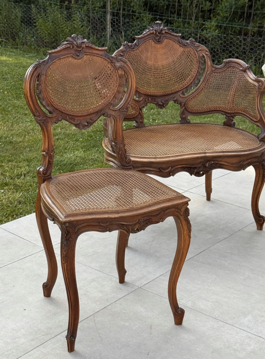 Salon De Style Louis XV Epoque XIXème-photo-1