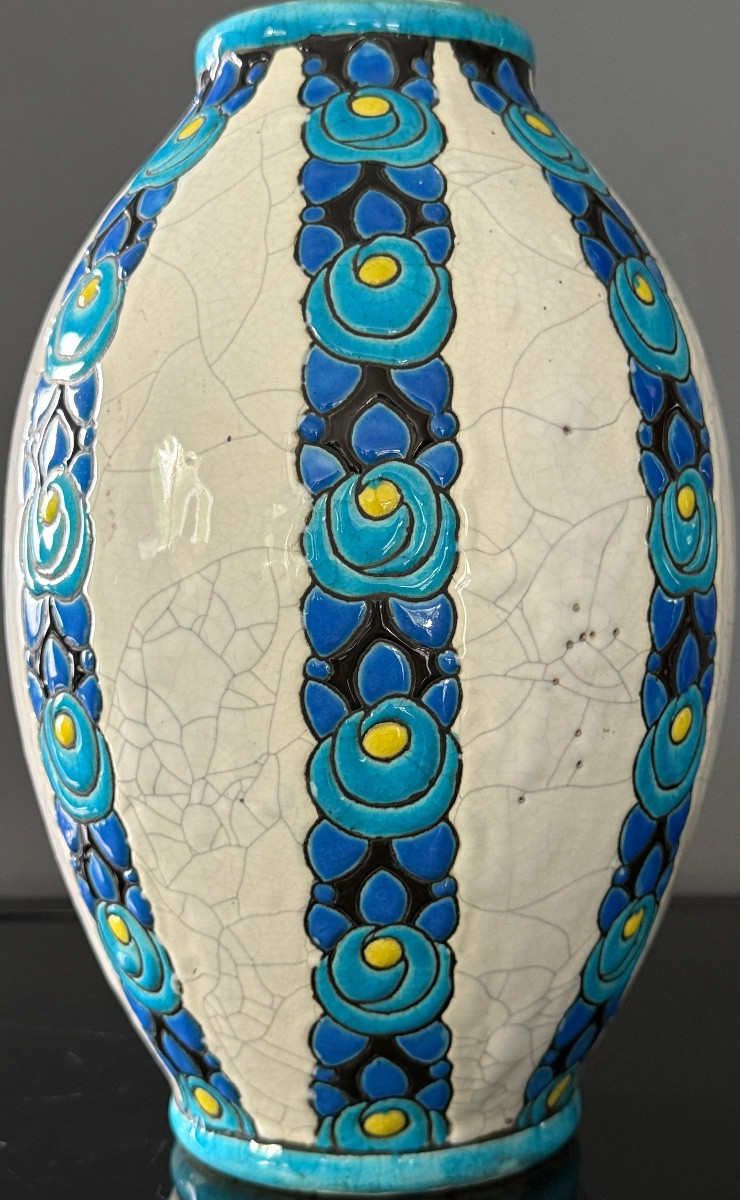 Charles Catteau, Vase Art Deco Boch Freres Keramis (1880 - 1966)-photo-3