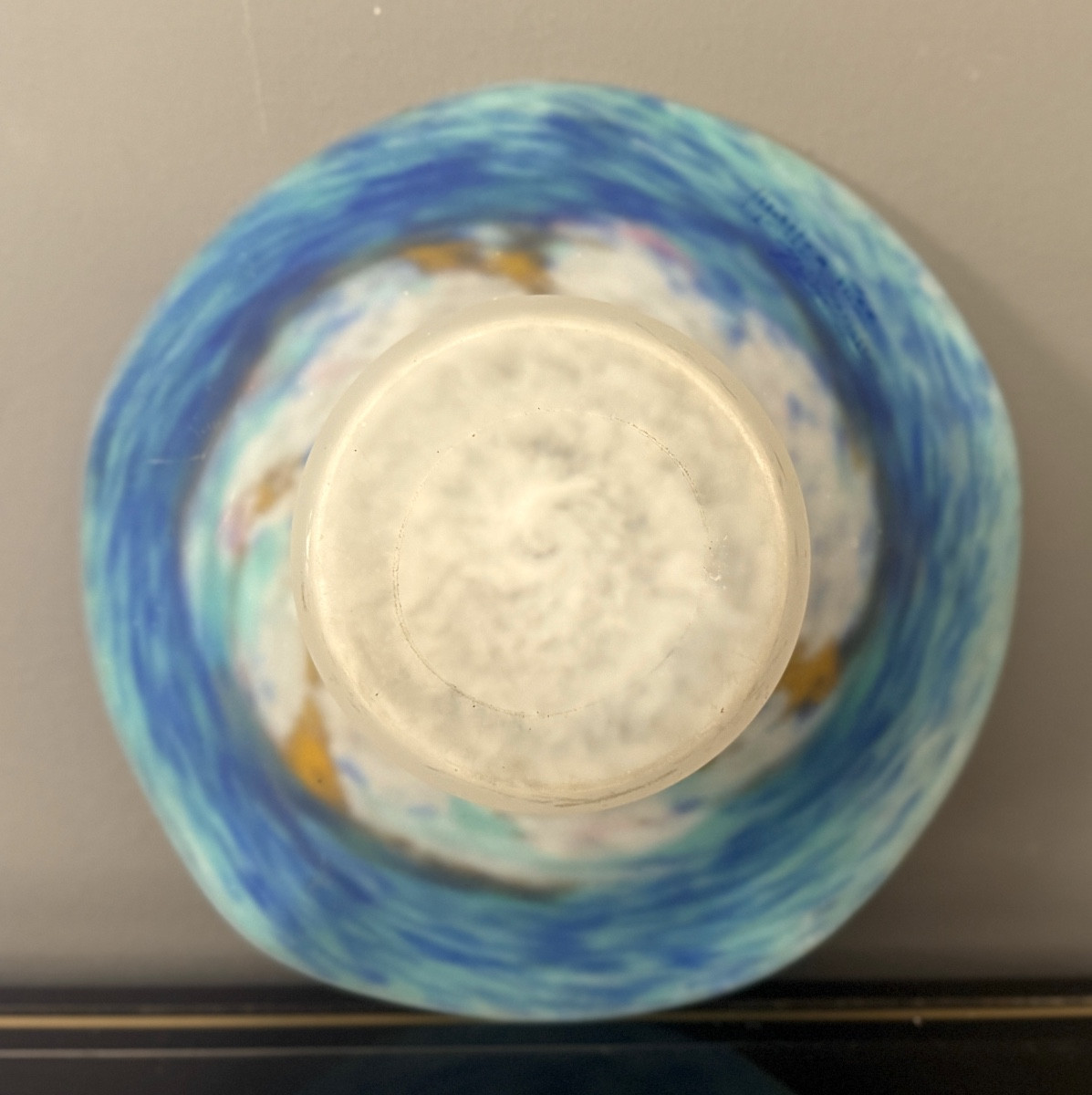 Muller Freres, Signed Art Nouveau Cup Pocket Tray Circa 1900-photo-2