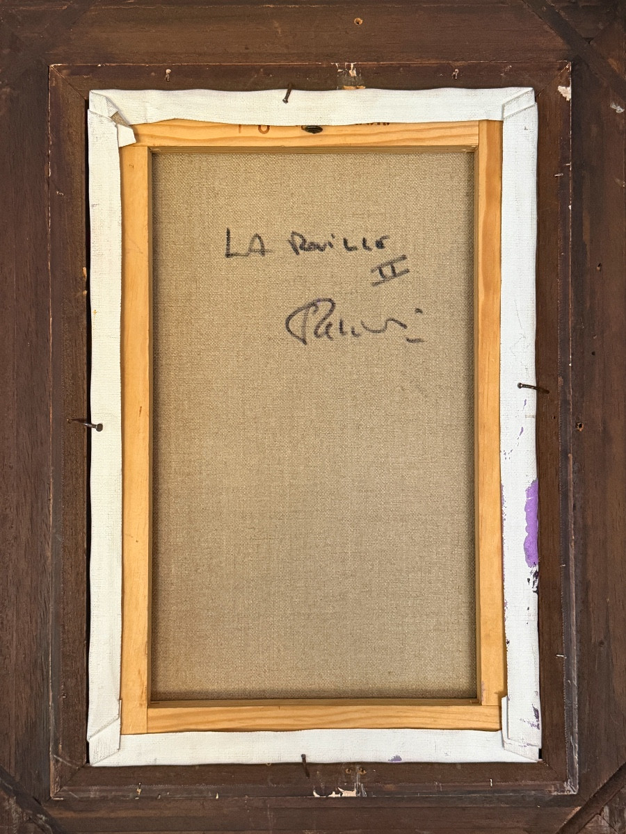 SERGE REGGIANI, ACRYLIQUE SUR TOILE "LA ROUILLE II" SIGNEE (1922 - 2004)-photo-1