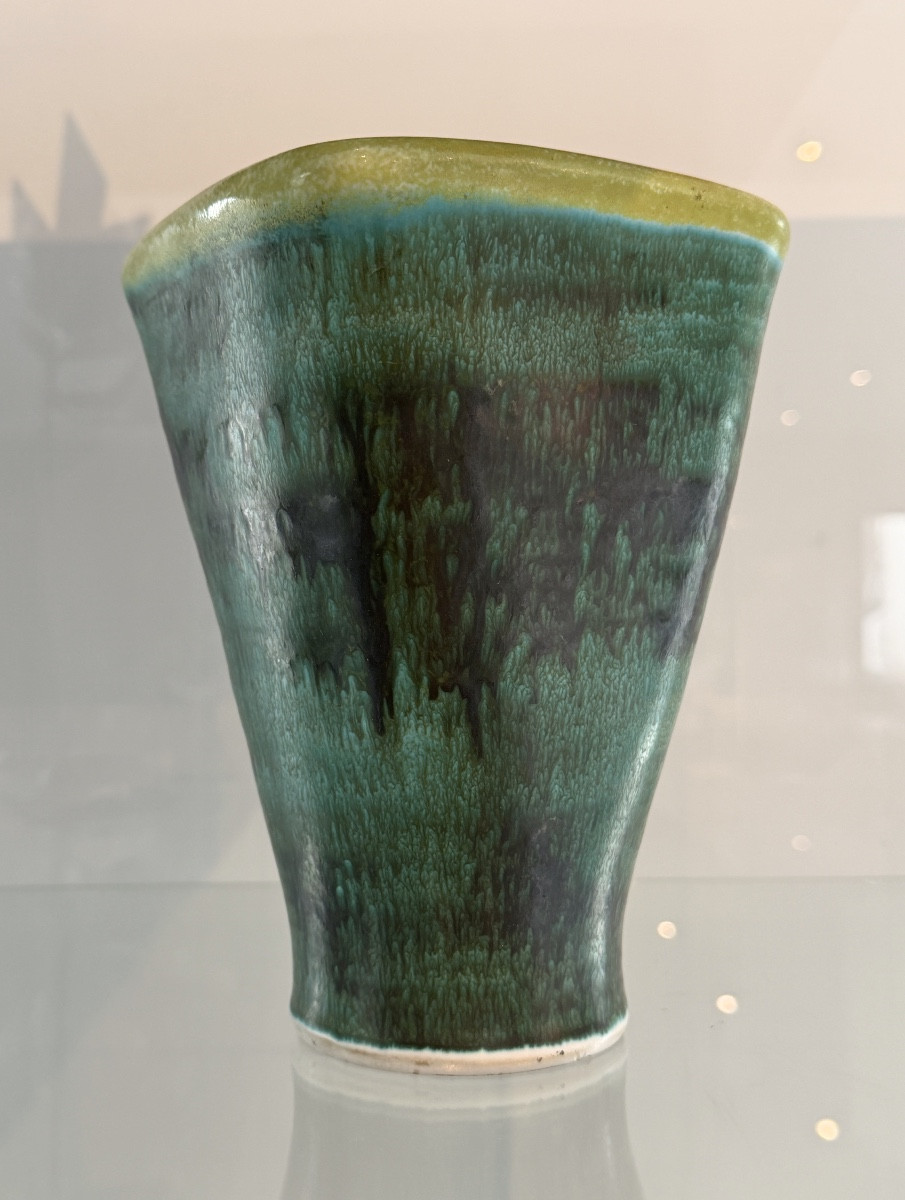 Robert Deblander, Signed Glazed Ceramic (1924 - 2010)-photo-2