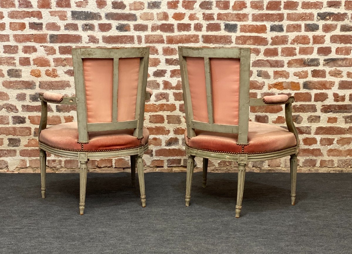 Pair Of Louis XVI Cabriolet Armchairs-photo-2