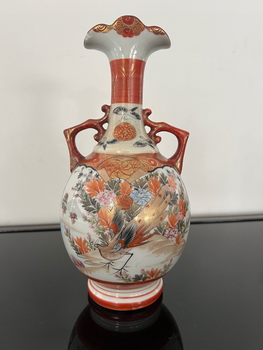 Japanese Porcelain Vase 19th Time-photo-3