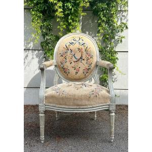 Fauteuil Medaillon d'Epoque Louis XVI