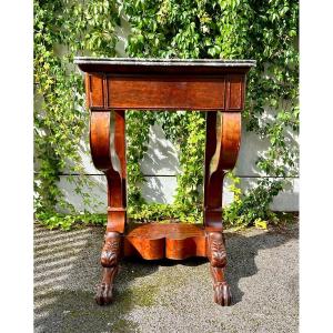 Small Empire Period Mahogany Console