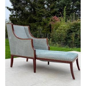 Bergère A Système en Acajou De Style Louis XVI Vers 1900