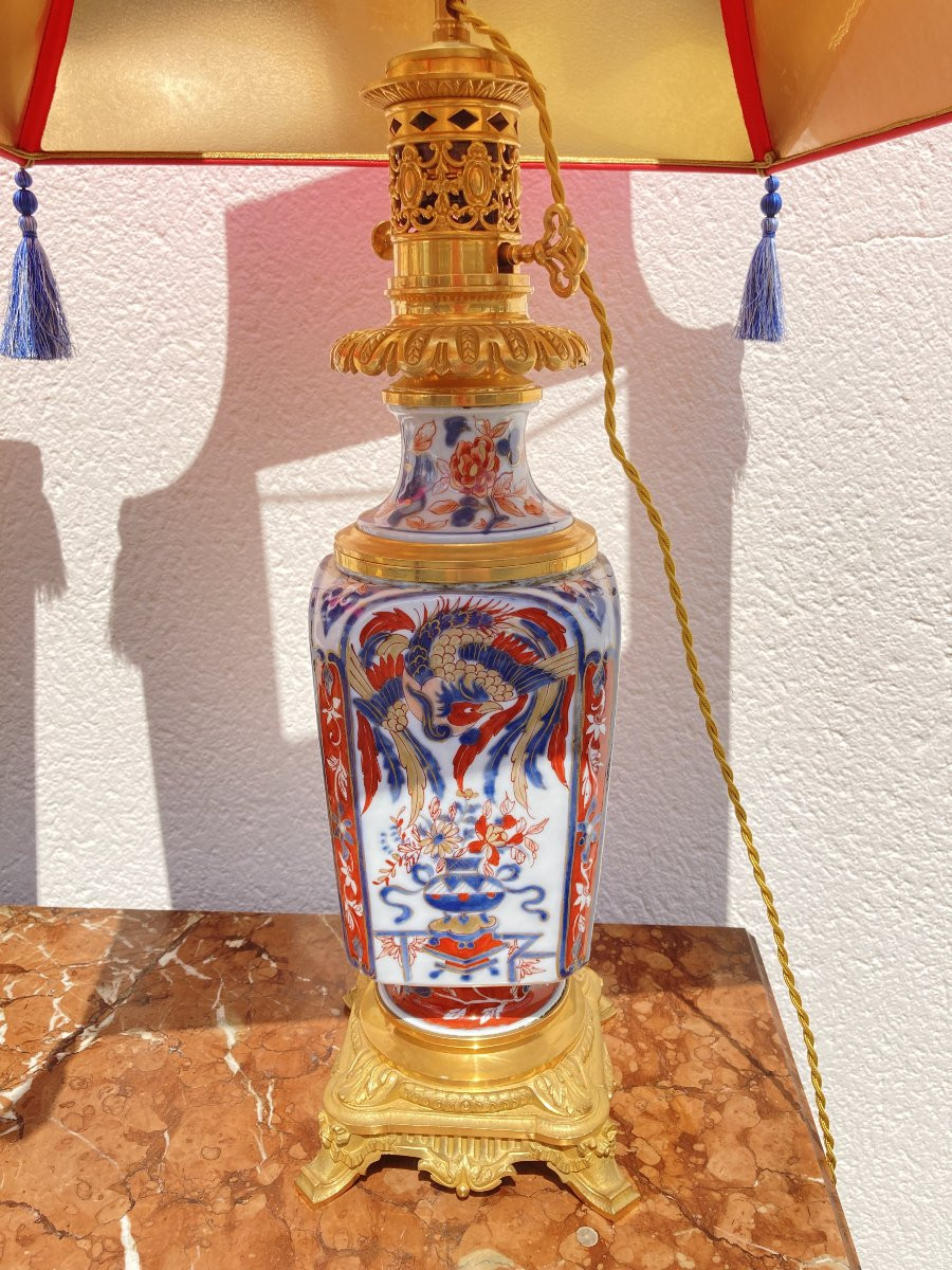 Pair Of Late 19th Century Imari Lamps-photo-3