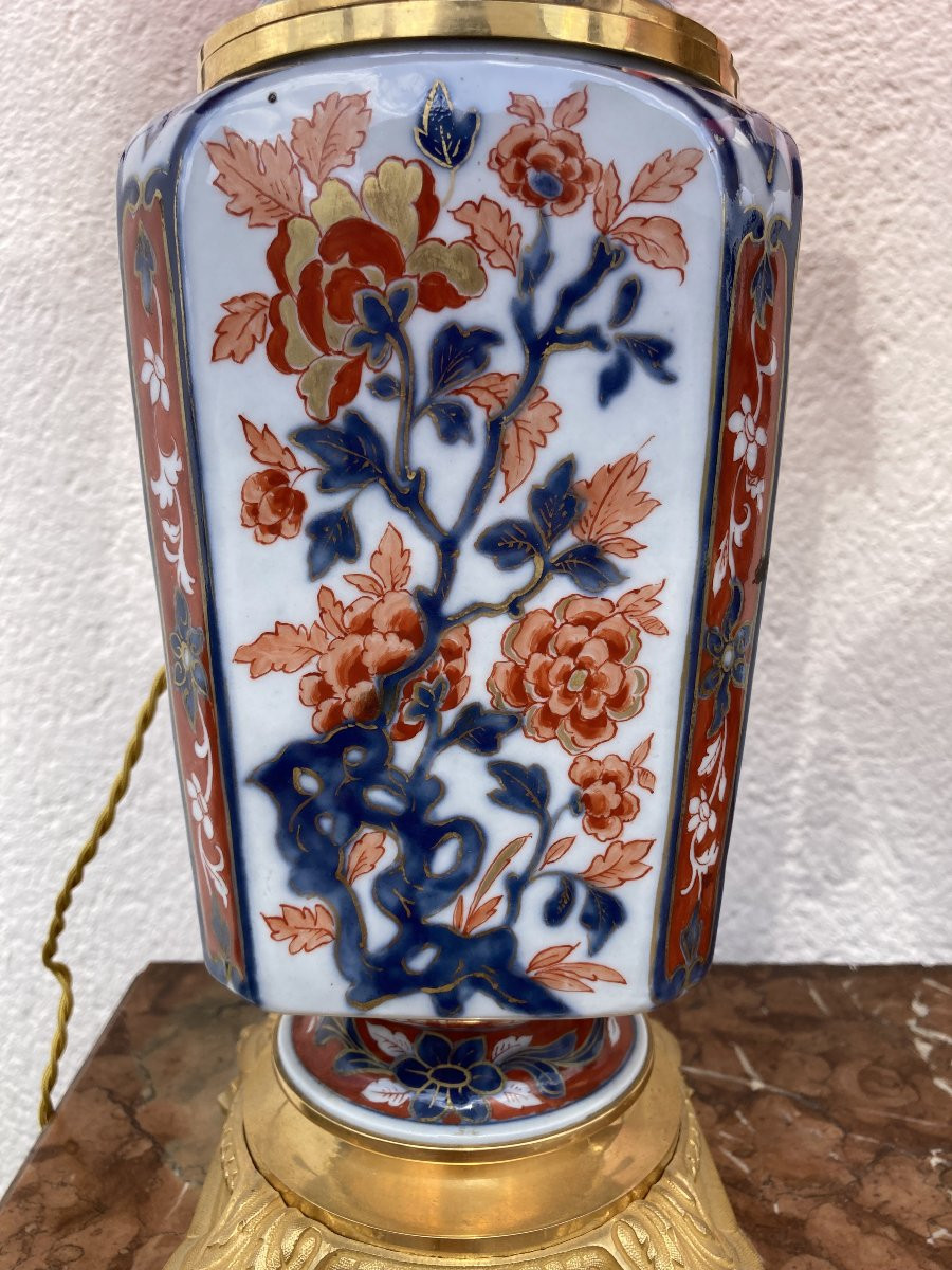 Pair Of Late 19th Century Imari Lamps-photo-8