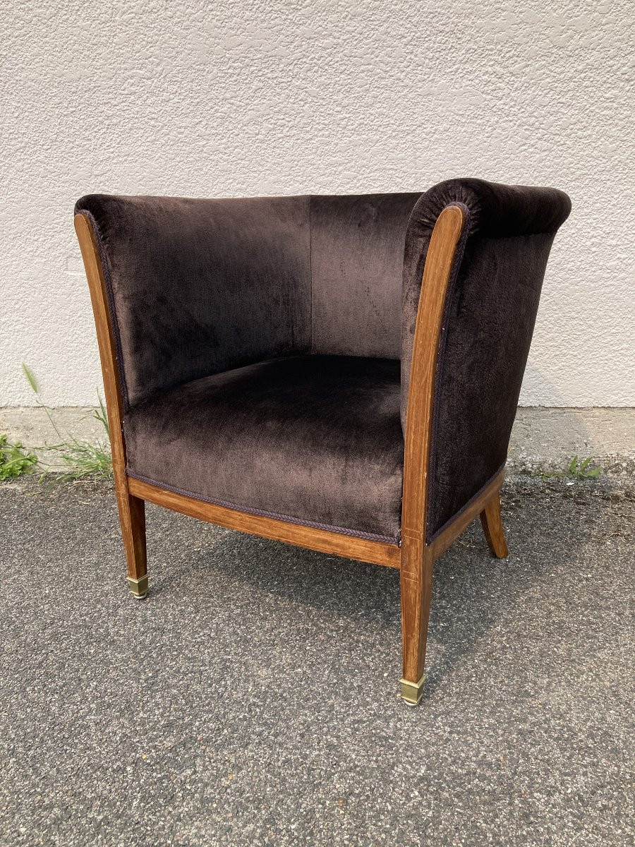 Pair Of Art Deco Armchairs, 1920s-photo-1