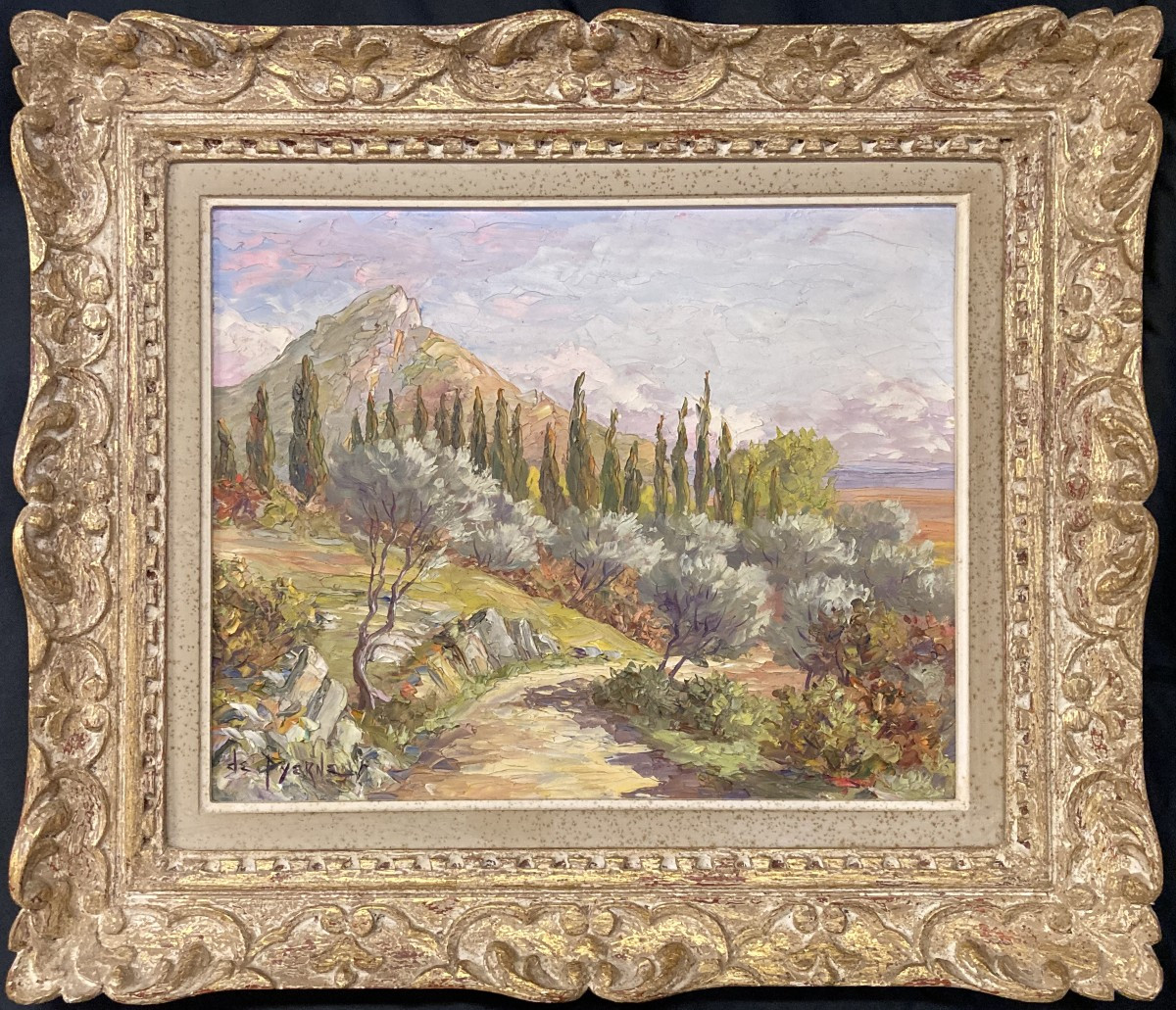Reyne-marin De Pyerne (20th Century), Eyguières, Provencal Landscape Signed And Framed