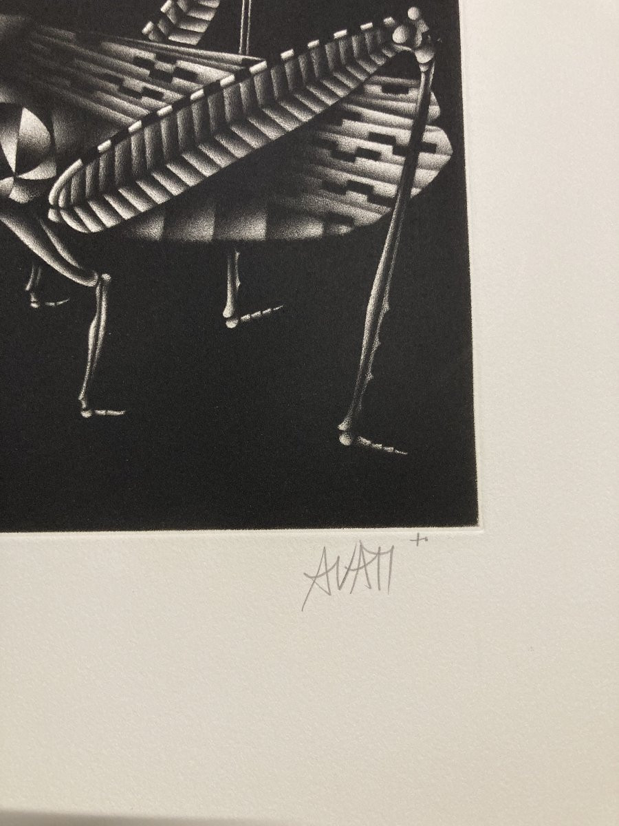 Mario Avati (1921-2009), Cricket, Mezzotint, 1970-photo-2