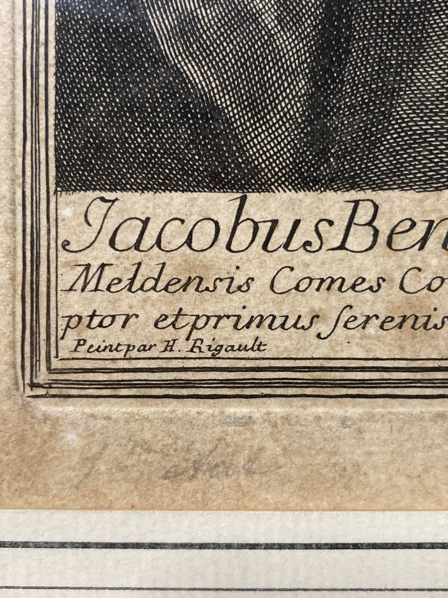 Gérard Edelinck (1640 - 1707), Portrait Of The Theologian Bossuet, Burin Print, 1701-photo-3