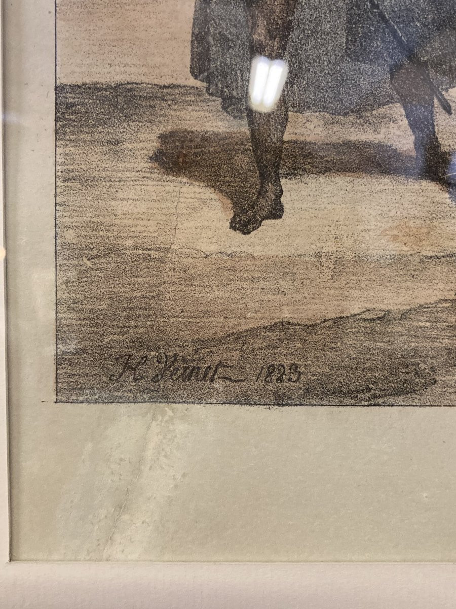 Charles-Étienne MOTTE (1785-1836), Retour de Syrie, Lithographie Napoléon Empire-photo-2