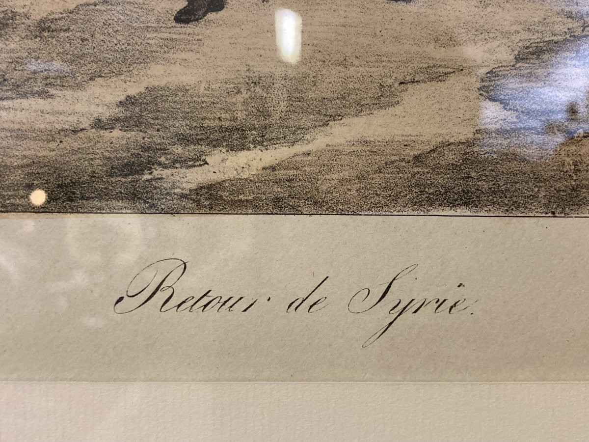 Charles-Étienne MOTTE (1785-1836), Retour de Syrie, Lithographie Napoléon Empire-photo-3