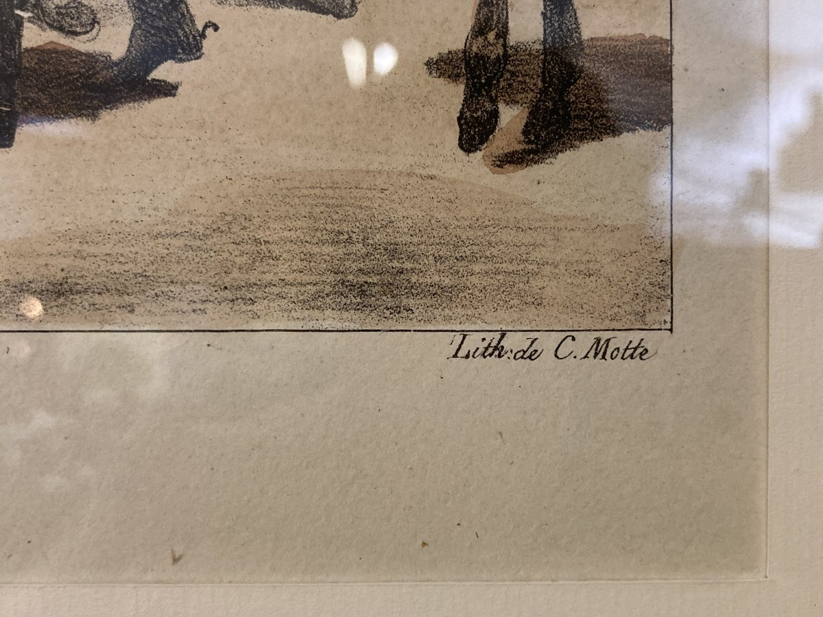 Charles-Étienne MOTTE (1785-1836), Retour de Syrie, Lithographie Napoléon Empire-photo-4