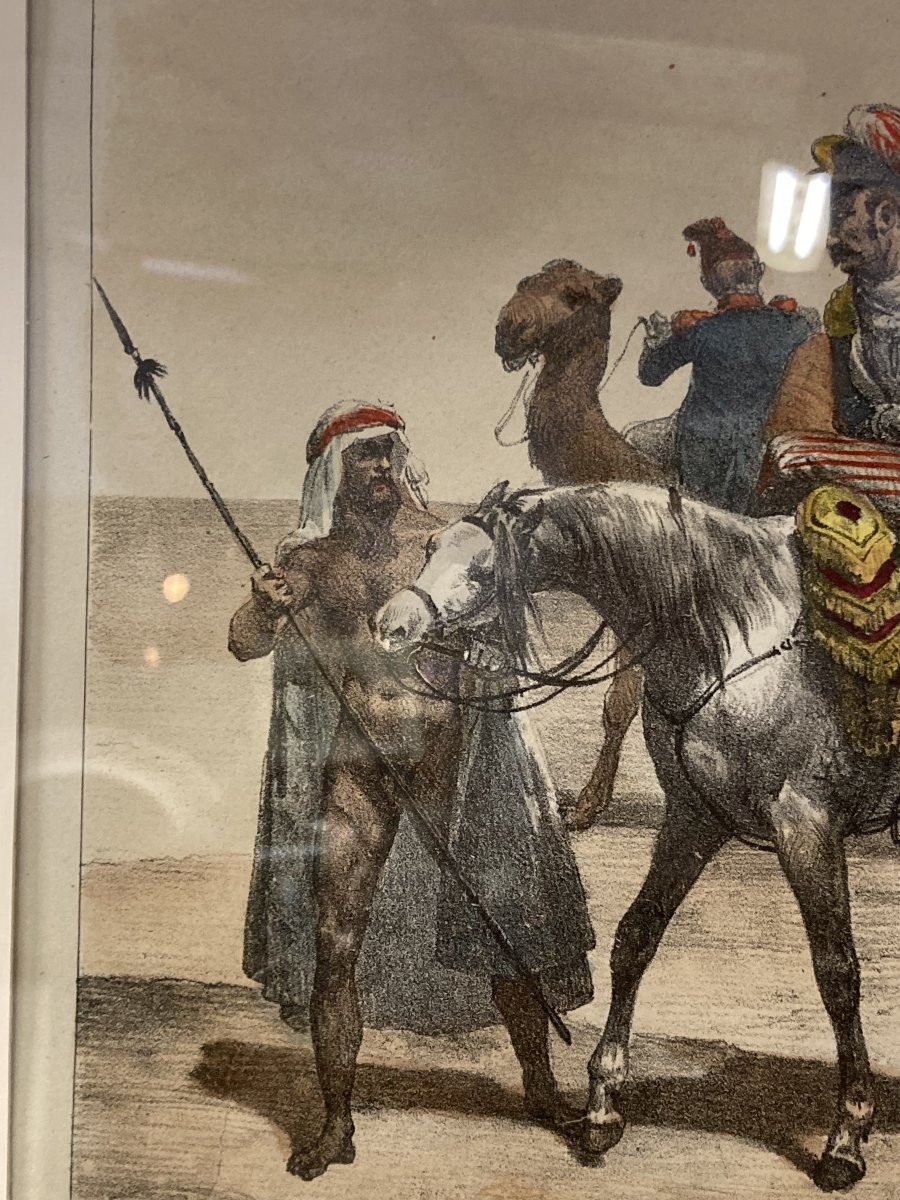 Charles-Étienne MOTTE (1785-1836), Retour de Syrie, Lithographie Napoléon Empire-photo-5