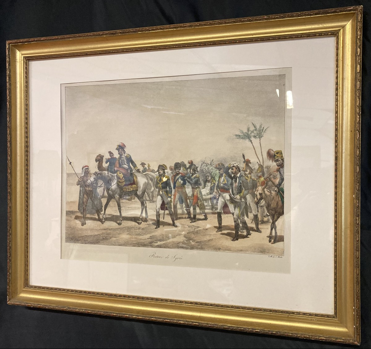 Charles-Étienne MOTTE (1785-1836), Retour de Syrie, Lithographie Napoléon Empire