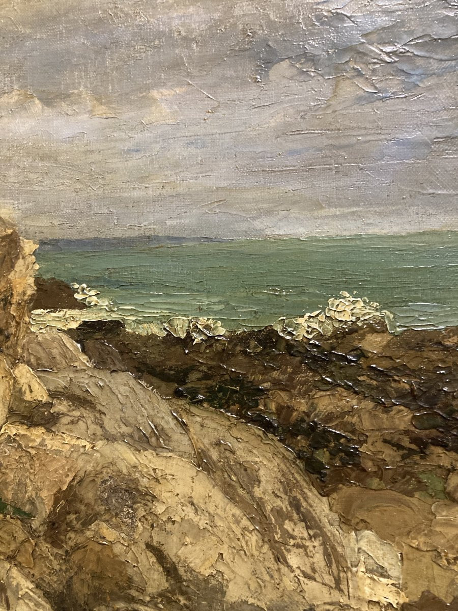 Johan Adolf Hammes (1905-1994), Bad Weather At The Pierrières Towards The Office, Oil On Canvas-photo-7