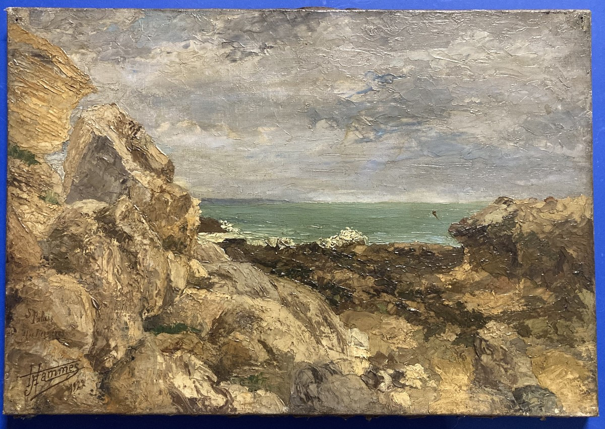 Johan Adolf Hammes (1905-1994), Bad Weather At The Pierrières Towards The Office, Oil On Canvas