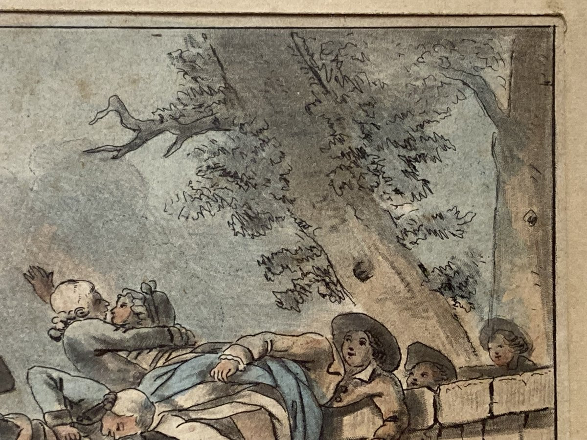 École Française XIXe siècle, Aux Amateurs de Physique, Estampe en couleurs-photo-4