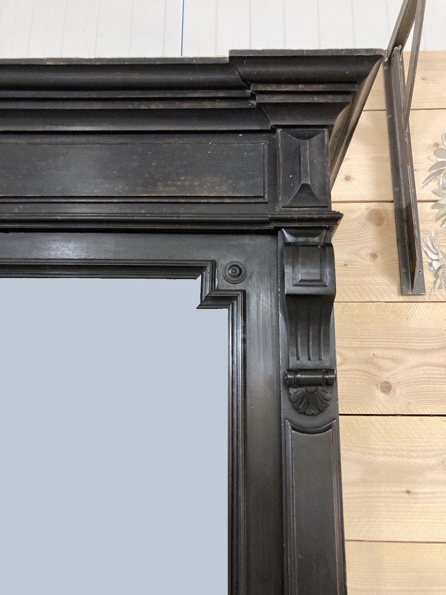 Bibliothèque d'époque Napoléon III en poirier noirci-photo-3