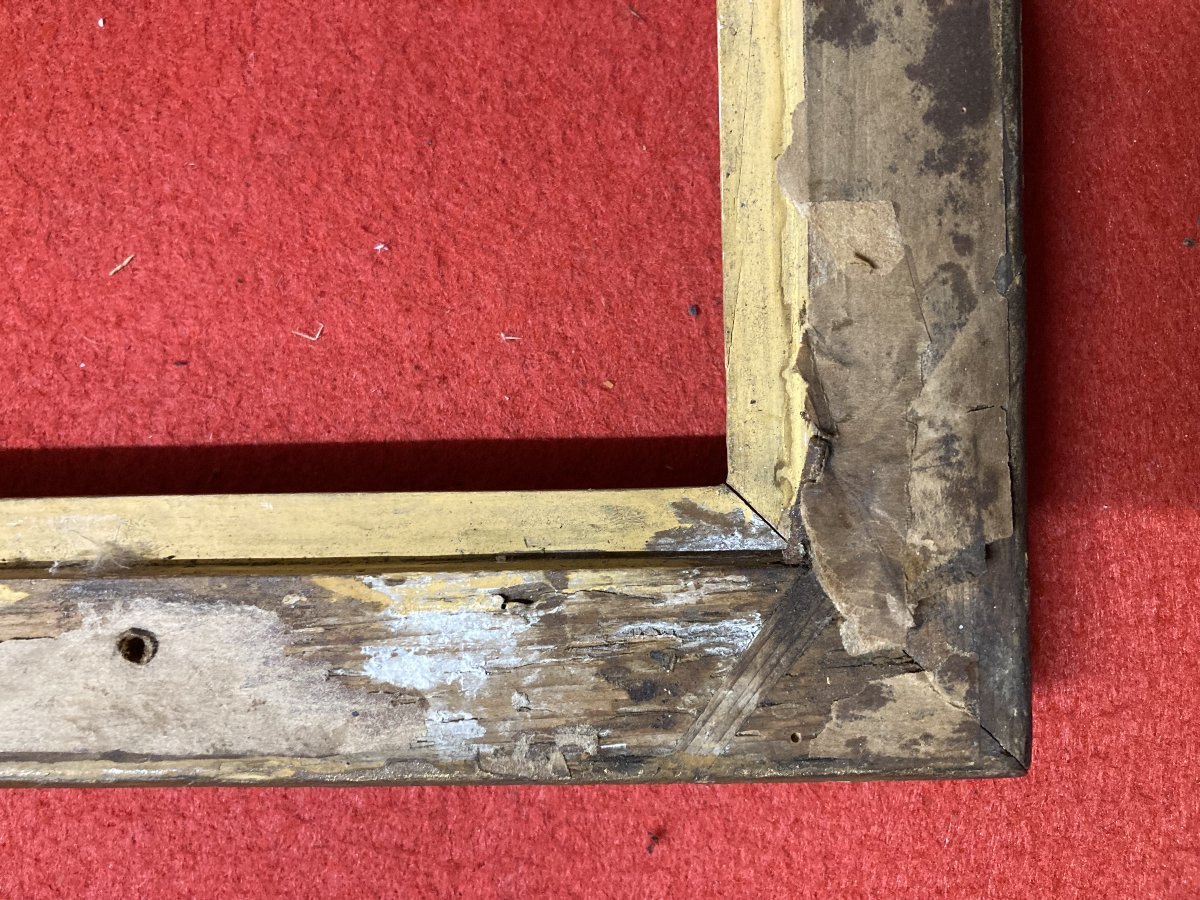 Cadre doré à clefs, motifs de Palmettes époque Restauration-photo-6