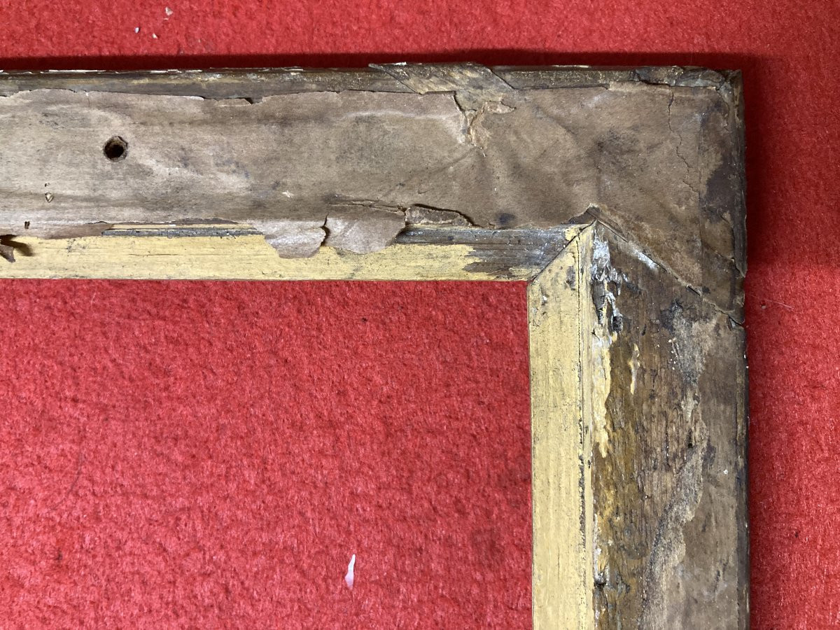 Cadre doré à clefs, motifs de Palmettes époque Restauration-photo-7