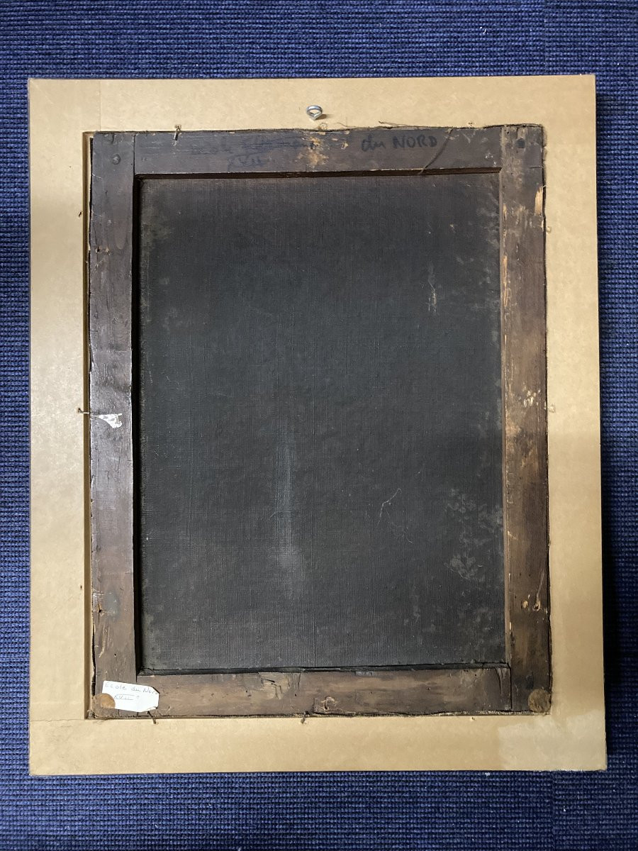 École du Nord XVIIe siècle, Nature morte au Bouquet, huile sur toile-photo-2