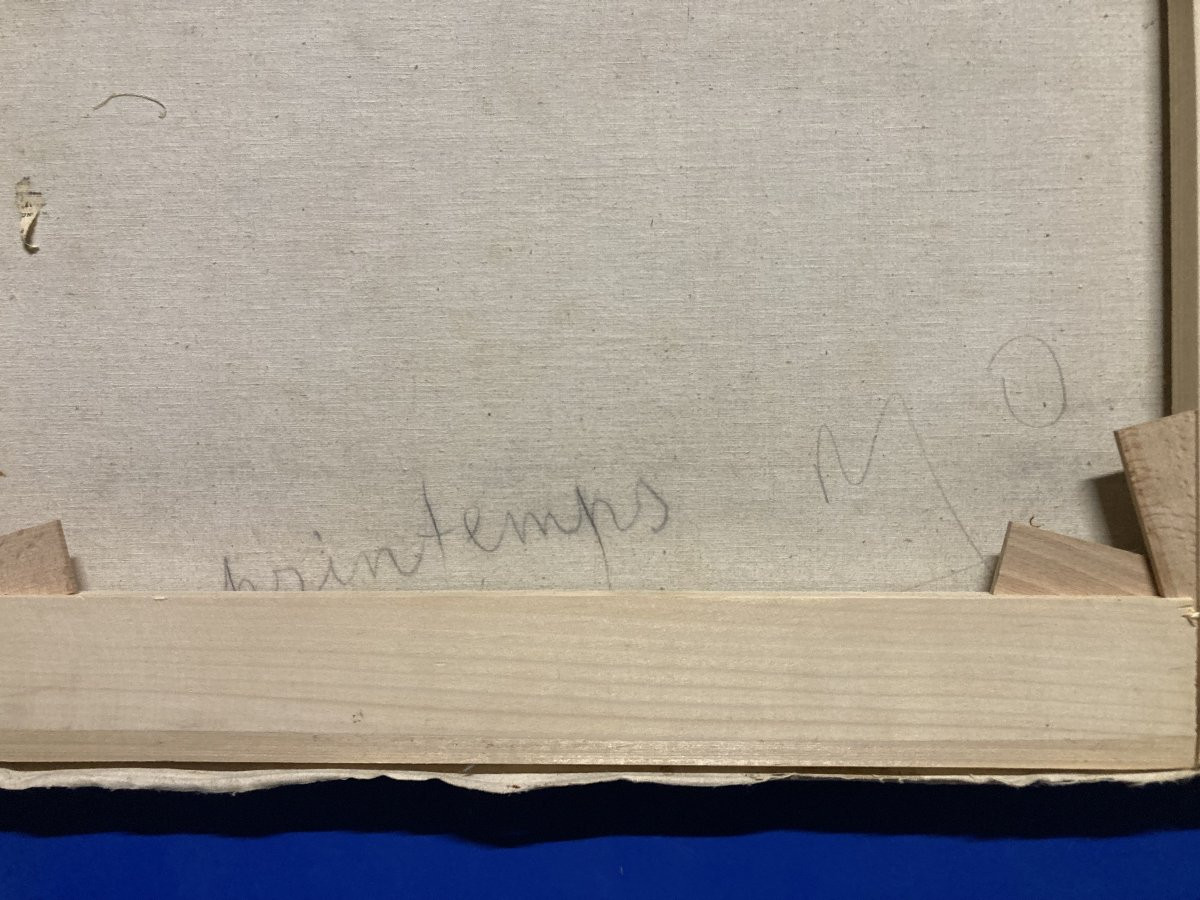 Marthe ORANT (1874-1957), Le Printemps, huile sur toile-photo-3