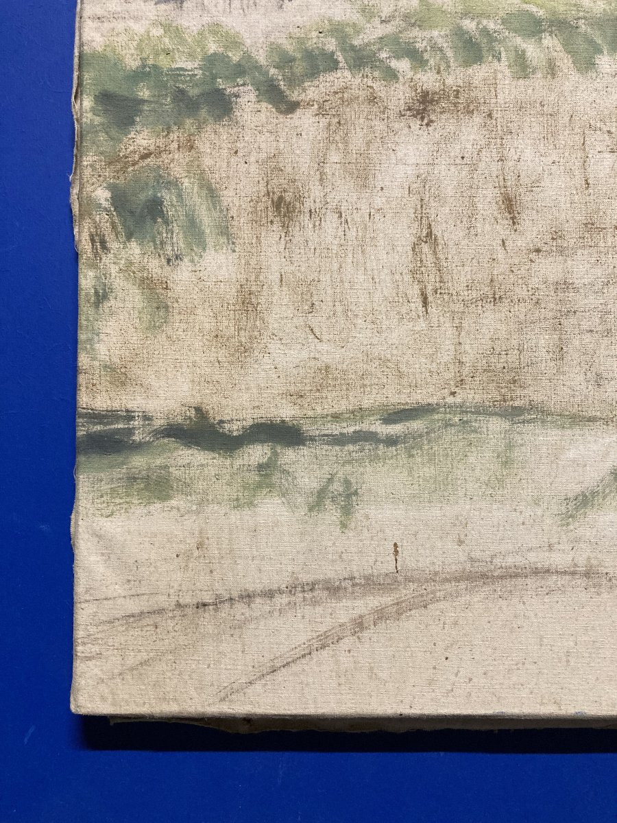 Marthe ORANT (1874-1957), Le Printemps, huile sur toile-photo-1