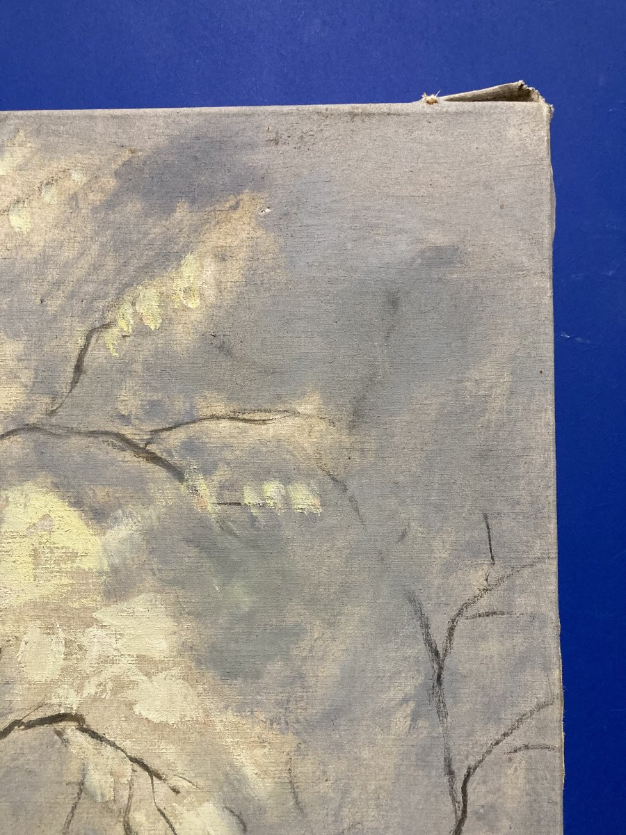 Marthe ORANT (1874-1957), Le Printemps, huile sur toile-photo-3